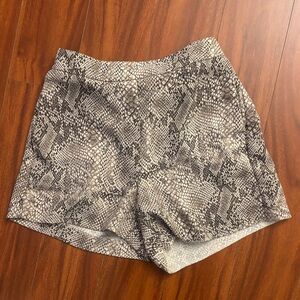 Babaton Size 4 High Waist Snake Print Shorts
